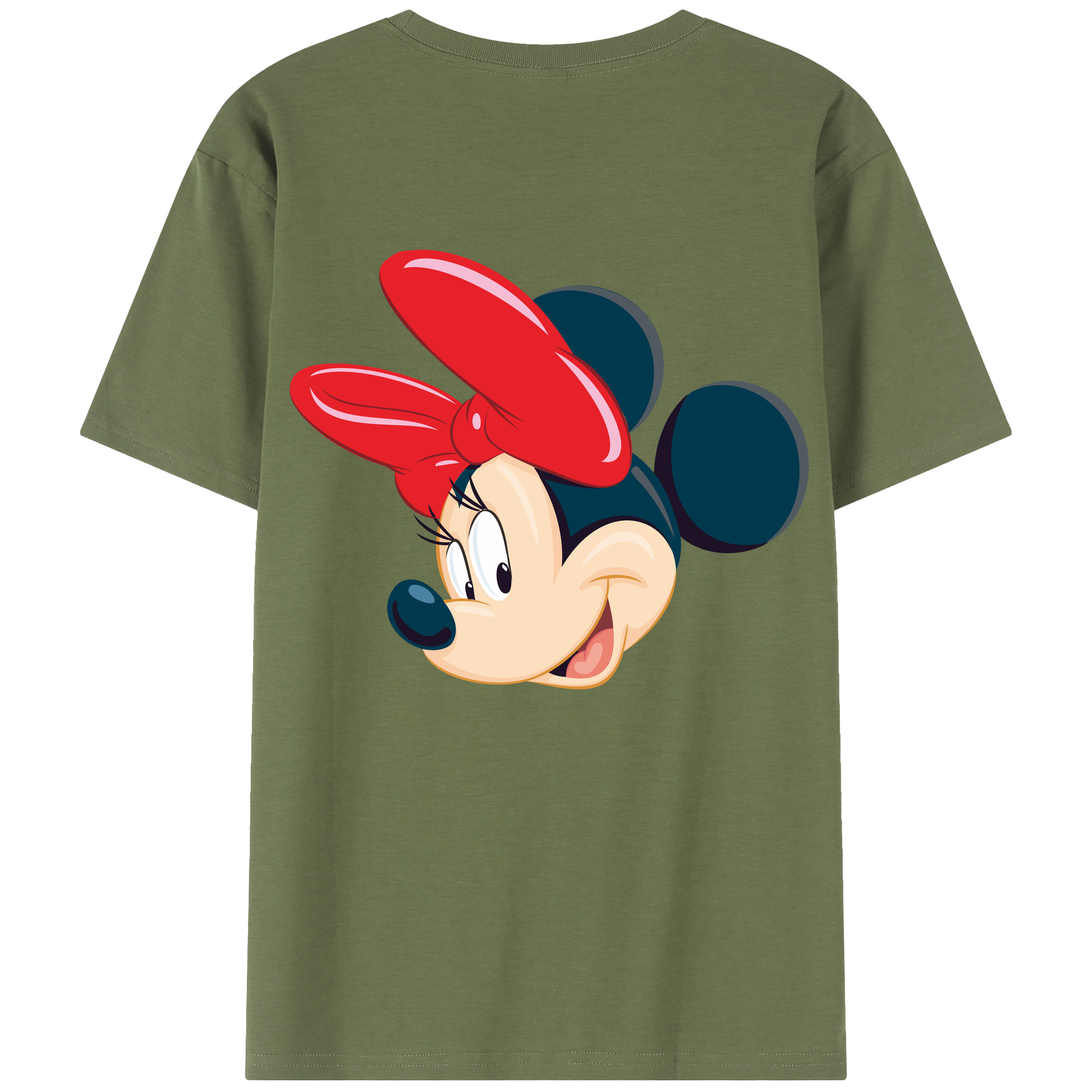 （画像用） ミッキーマウス Mickey Mouse 綿100％半袖Tシャツ（背面プリント）